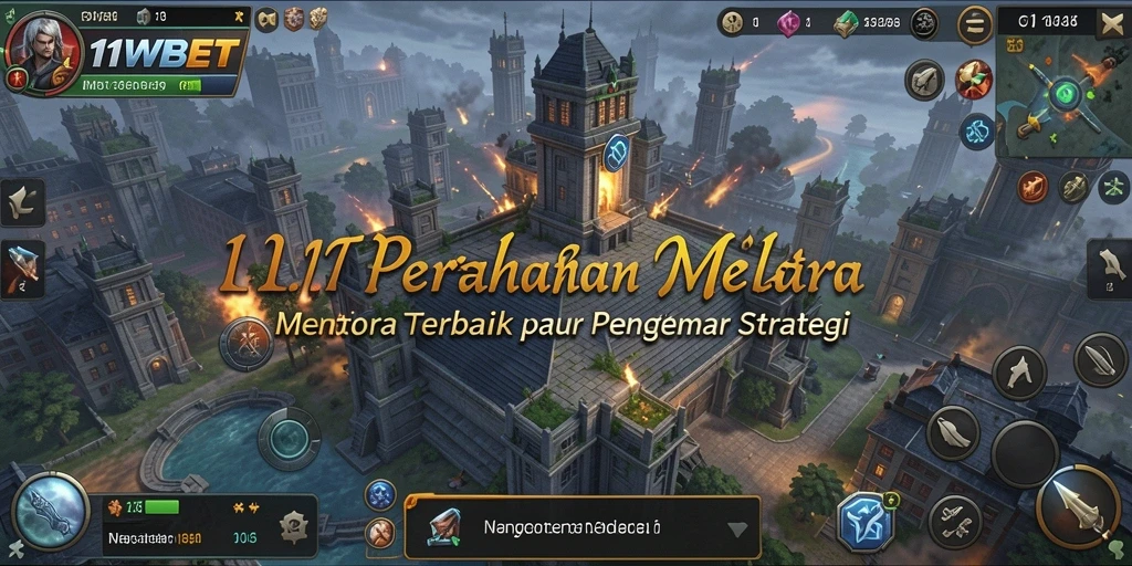 Tangkapan layar gameplay <strong>11WBET</strong> yang menampilkan menara pertahanan yang strategis.