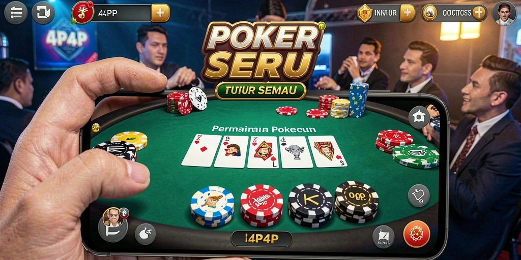 Tampilan gameplay seru di 4P4P dengan pemain bersaing.