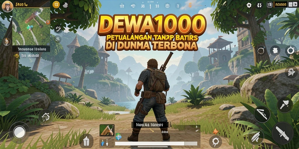 Menampilkan petualangan mendebarkan dalam dunia terbuka DEWA1000.