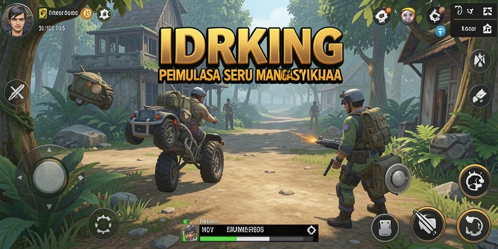 Tangkapan layar utama menunjukkan gameplay menarik dari IDRKING.