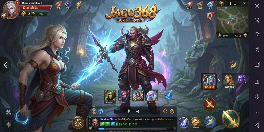 Screenshot JAGO368 menampilkan aksi seru dalam permainan MMORPG.