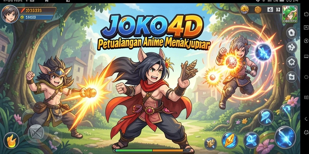 Screenshot menunjukkan aksi seru di dalam game JOKO4D yang penuh warna.