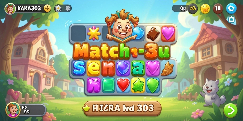 Tampilkan gameplay KAKA303 yang seru dalam genre Match-3.
