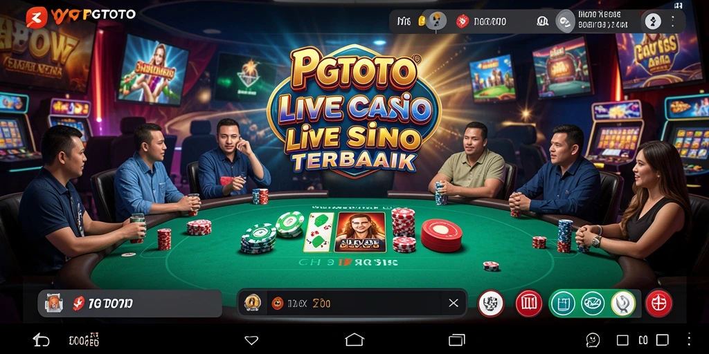 Screenshot gameplay menyenangkan dari PGTOTO di Live Casino.