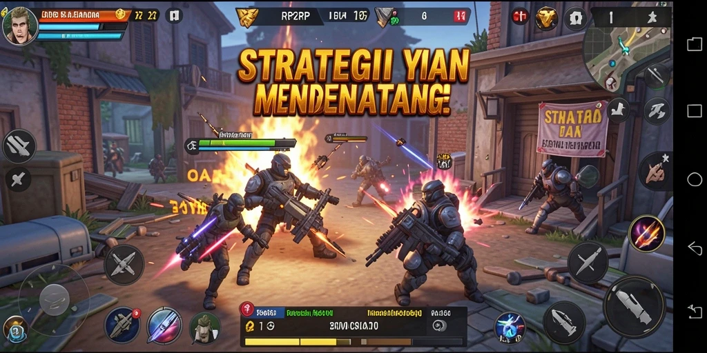 Screenshot gameplay RP62RP menampilkan strategi tempur yang intens dan dinamis.