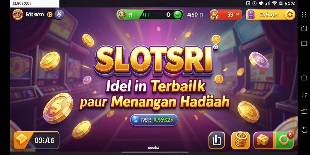 Tampilan menarik dari gameplay SLOTSRI dengan berbagai mesin slot.